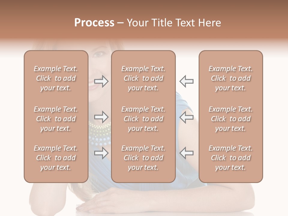 Blonde Model Woman PowerPoint Template