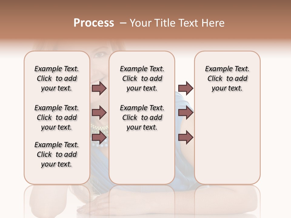 Blonde Model Woman PowerPoint Template