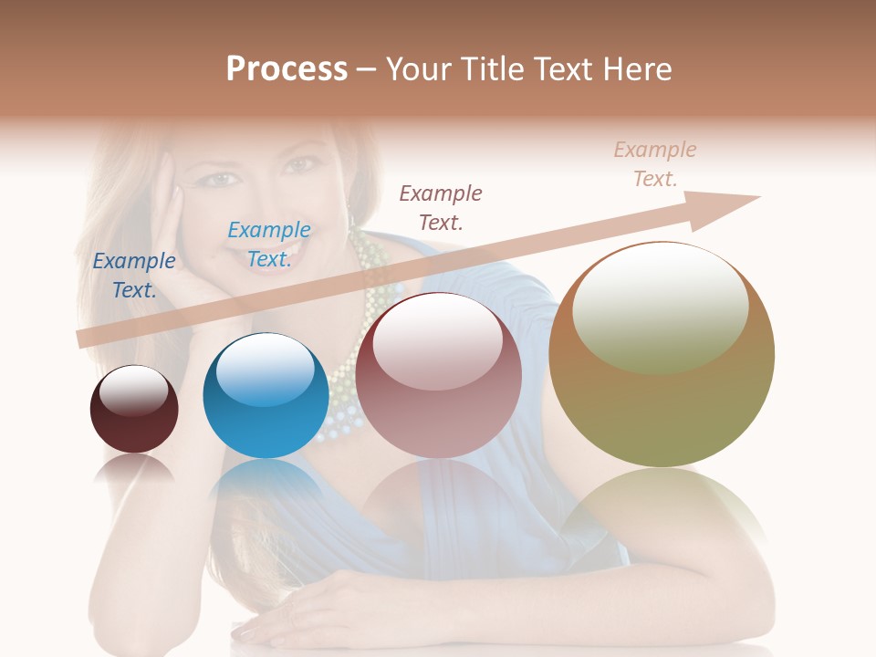 Blonde Model Woman PowerPoint Template