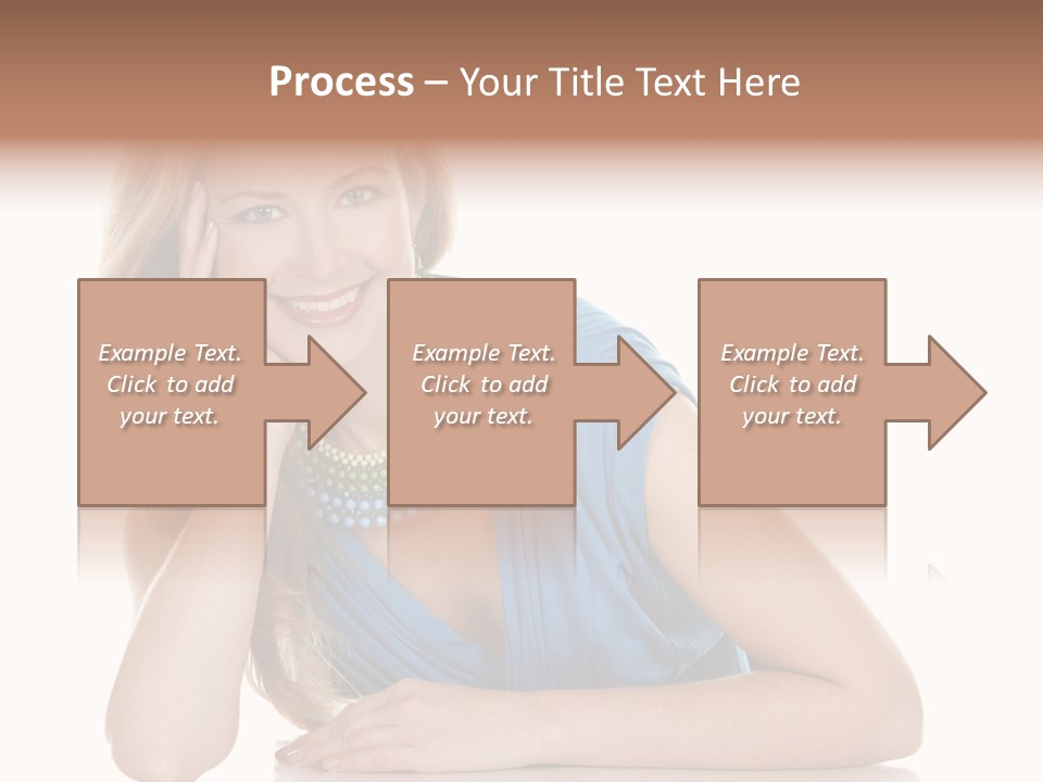 Blonde Model Woman PowerPoint Template