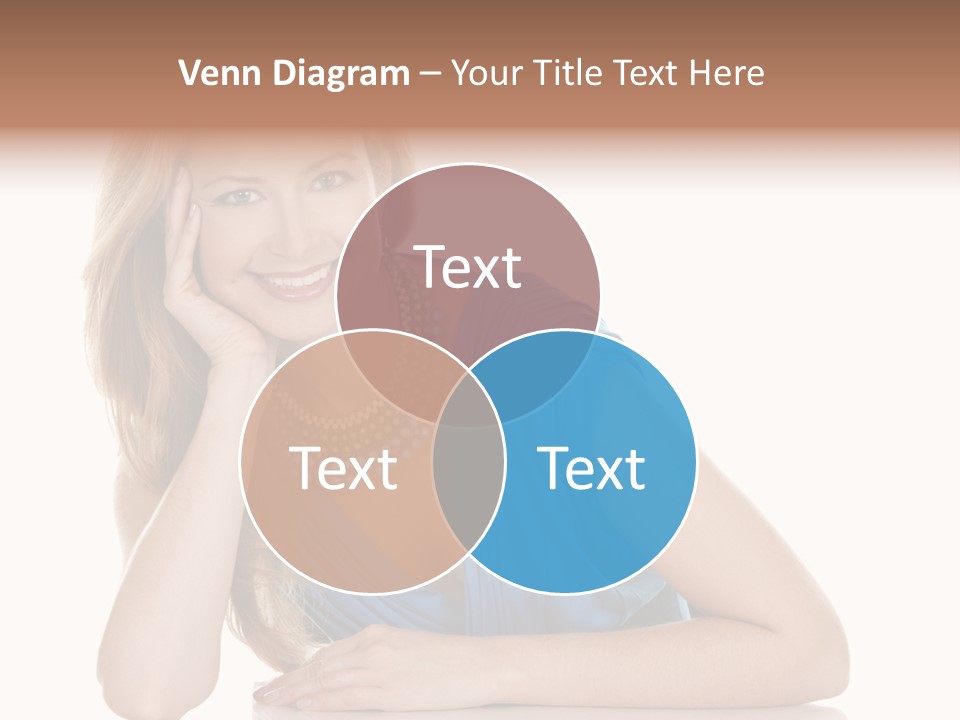 Blonde Model Woman PowerPoint Template