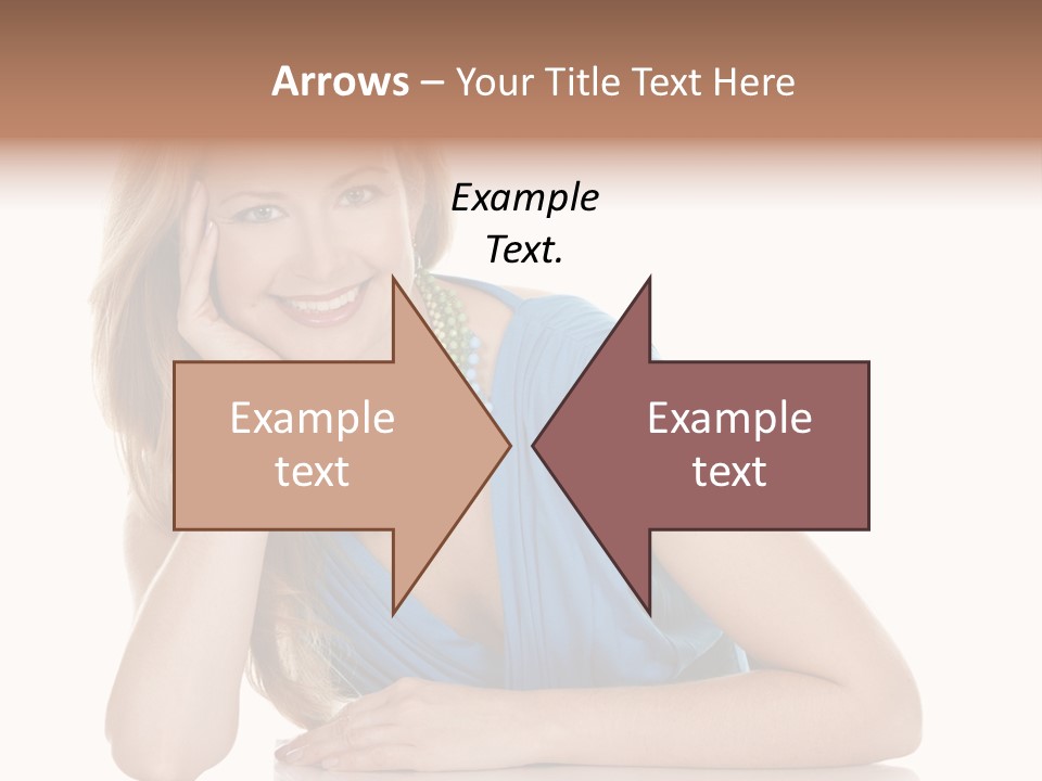 Blonde Model Woman PowerPoint Template