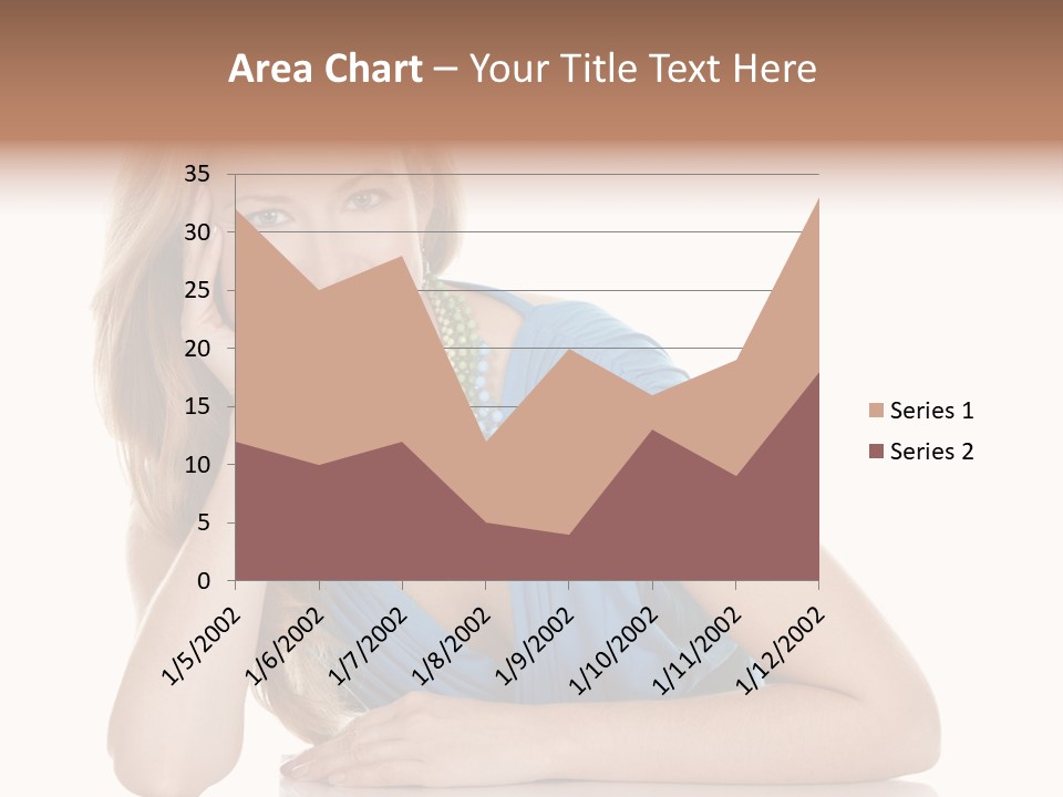 Blonde Model Woman PowerPoint Template