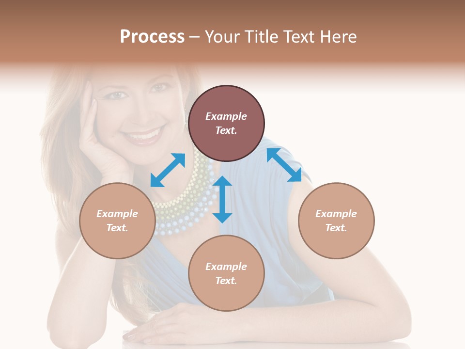 Blonde Model Woman PowerPoint Template