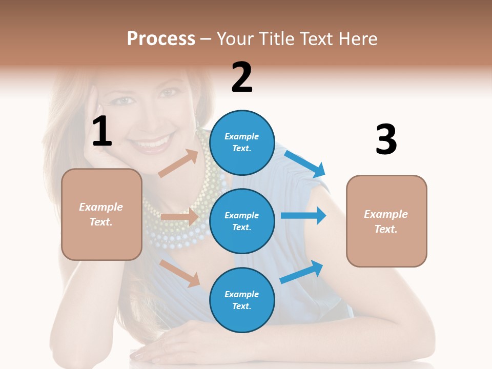 Blonde Model Woman PowerPoint Template