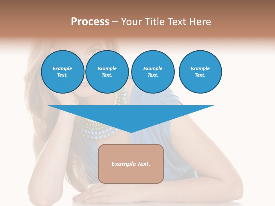 Blonde Model Woman PowerPoint Template