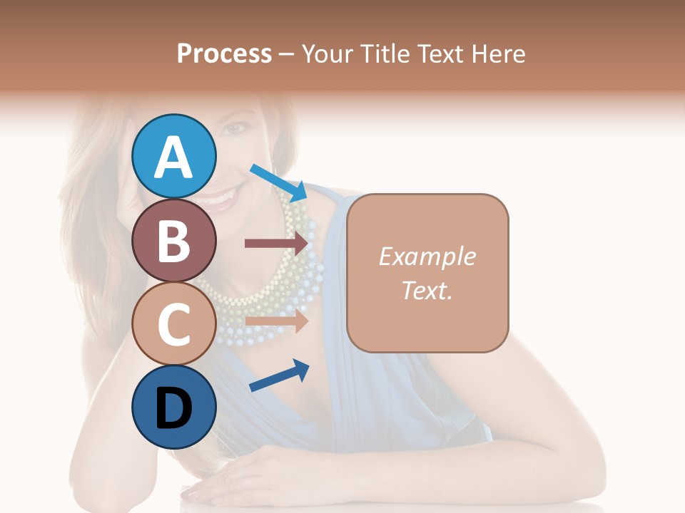 Blonde Model Woman PowerPoint Template