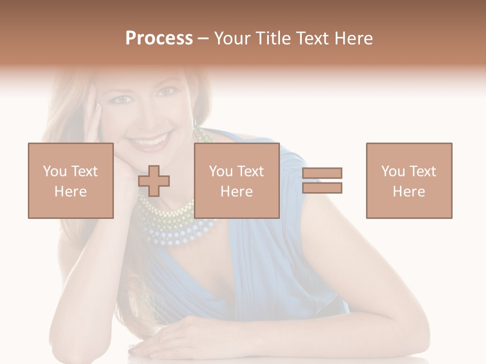 Blonde Model Woman PowerPoint Template