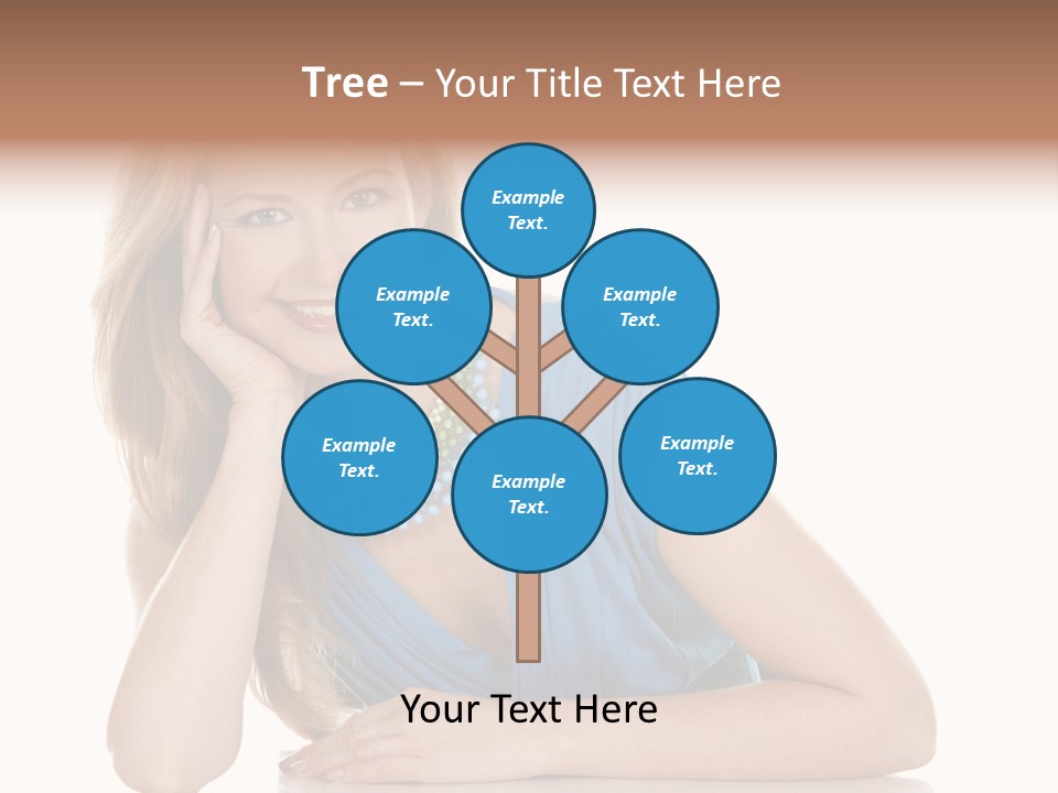 Blonde Model Woman PowerPoint Template