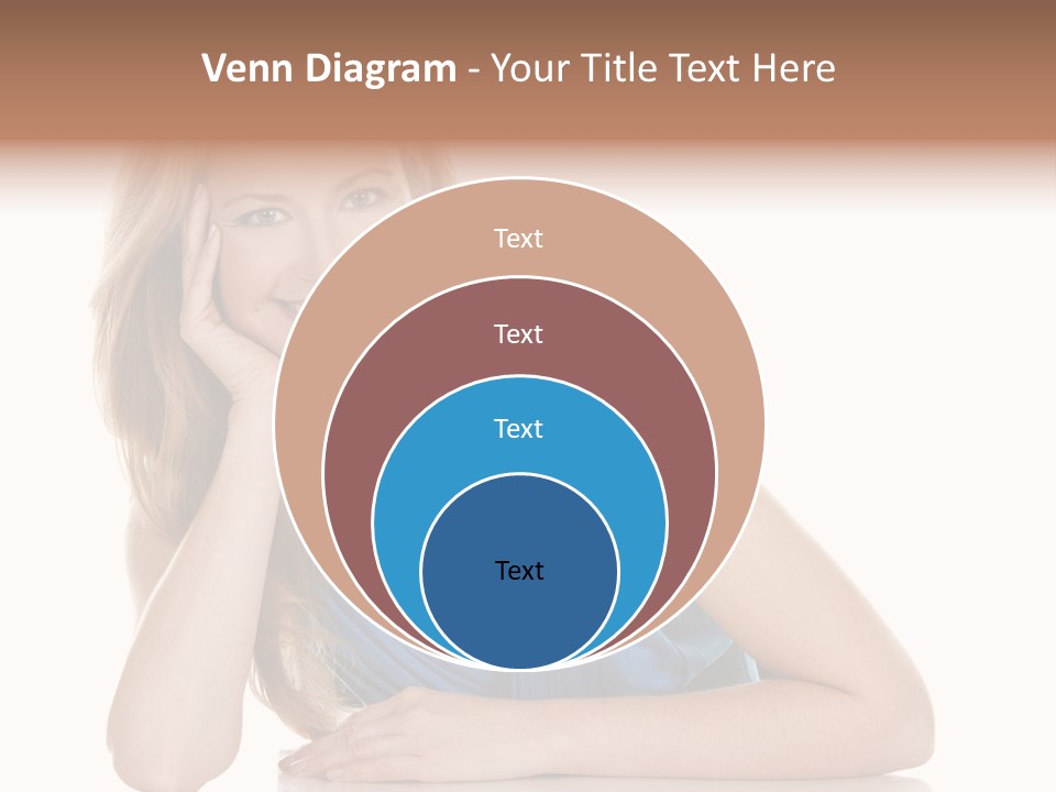 Blonde Model Woman PowerPoint Template