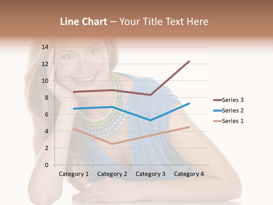 Blonde Model Woman PowerPoint Template