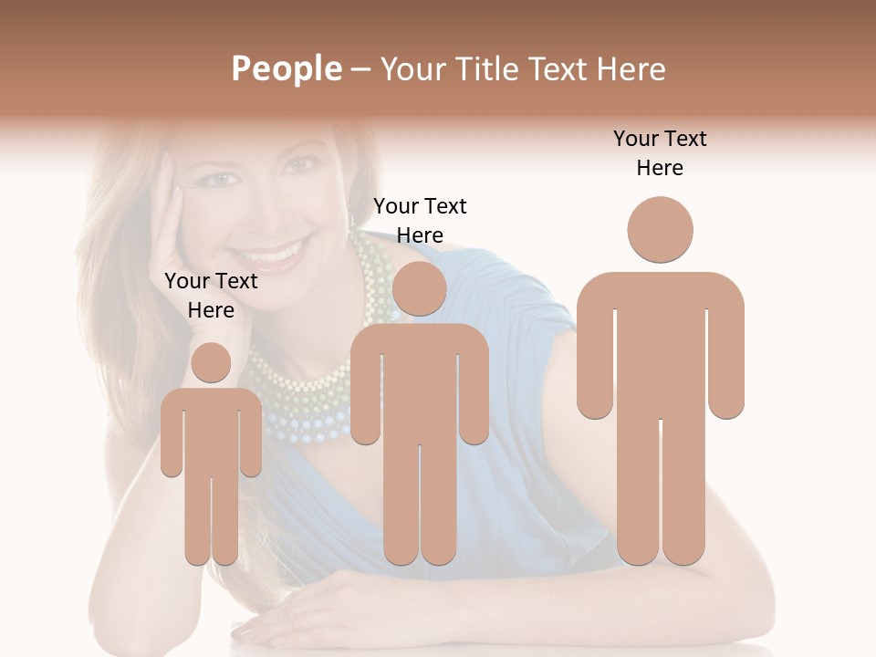 Blonde Model Woman PowerPoint Template