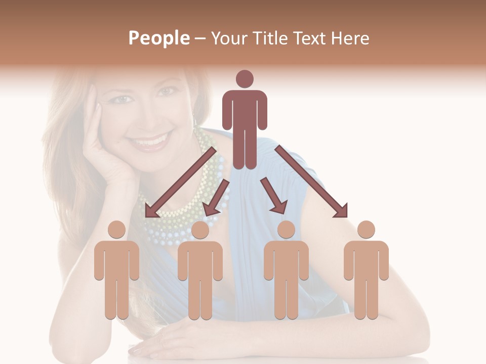 Blonde Model Woman PowerPoint Template