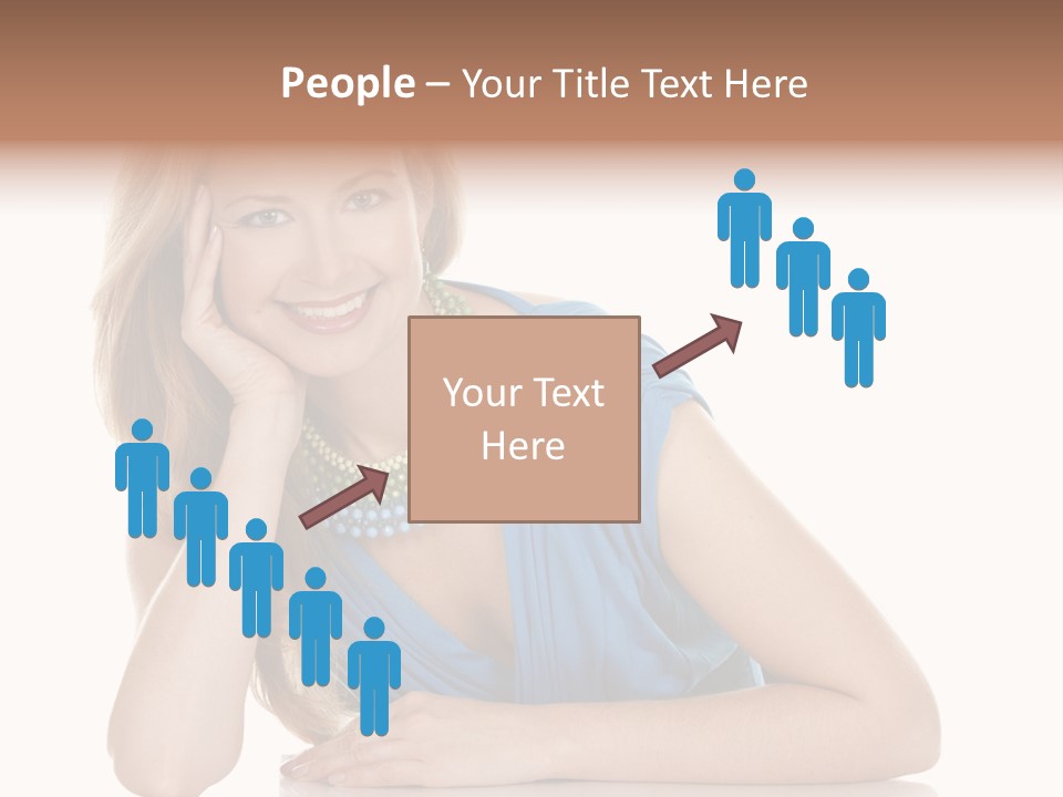 Blonde Model Woman PowerPoint Template