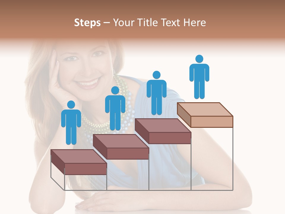 Blonde Model Woman PowerPoint Template