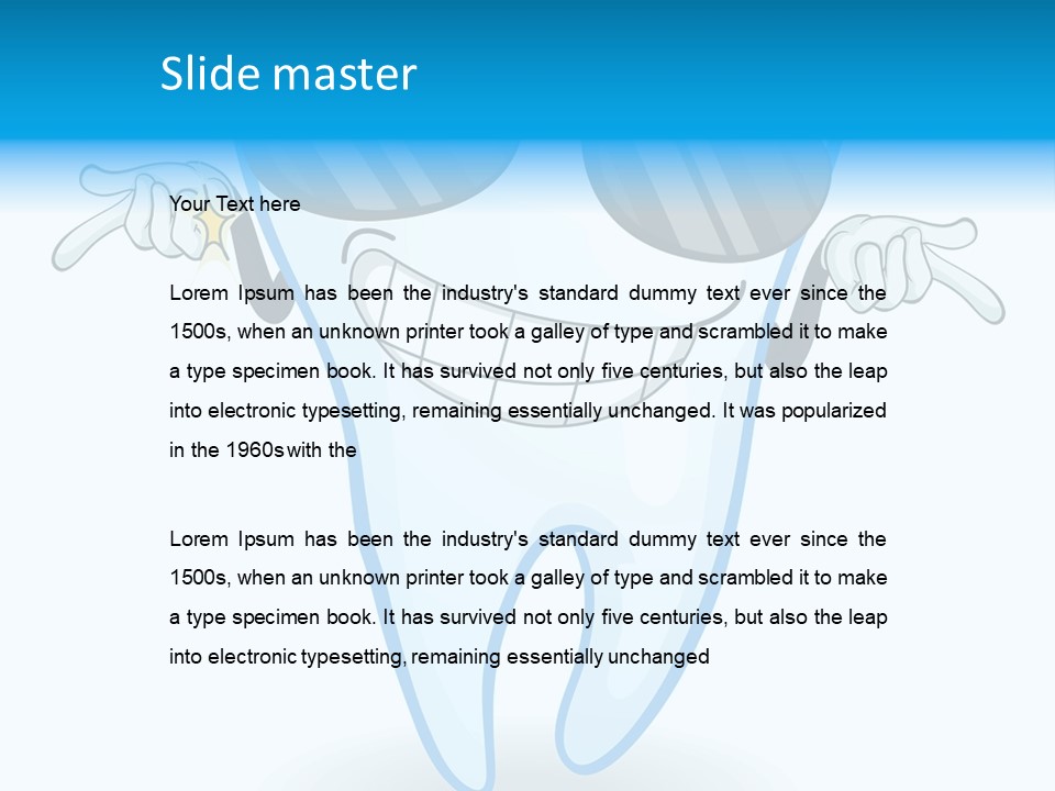 Smiling Spectacle Illustration PowerPoint Template