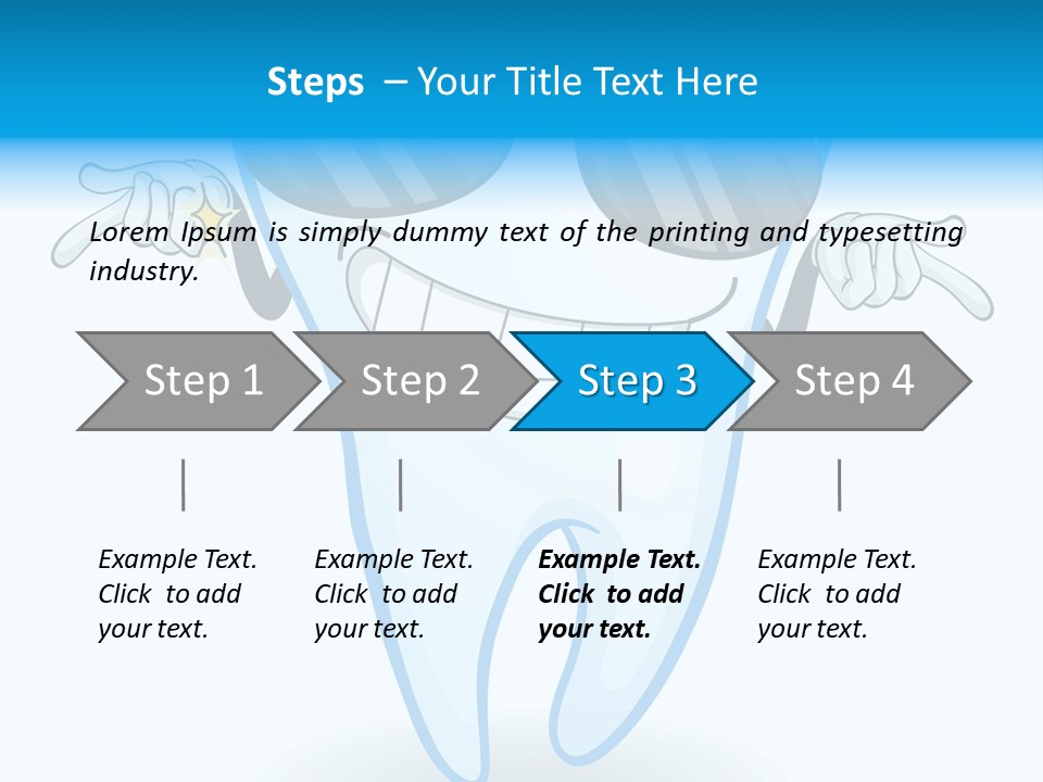 Smiling Spectacle Illustration PowerPoint Template