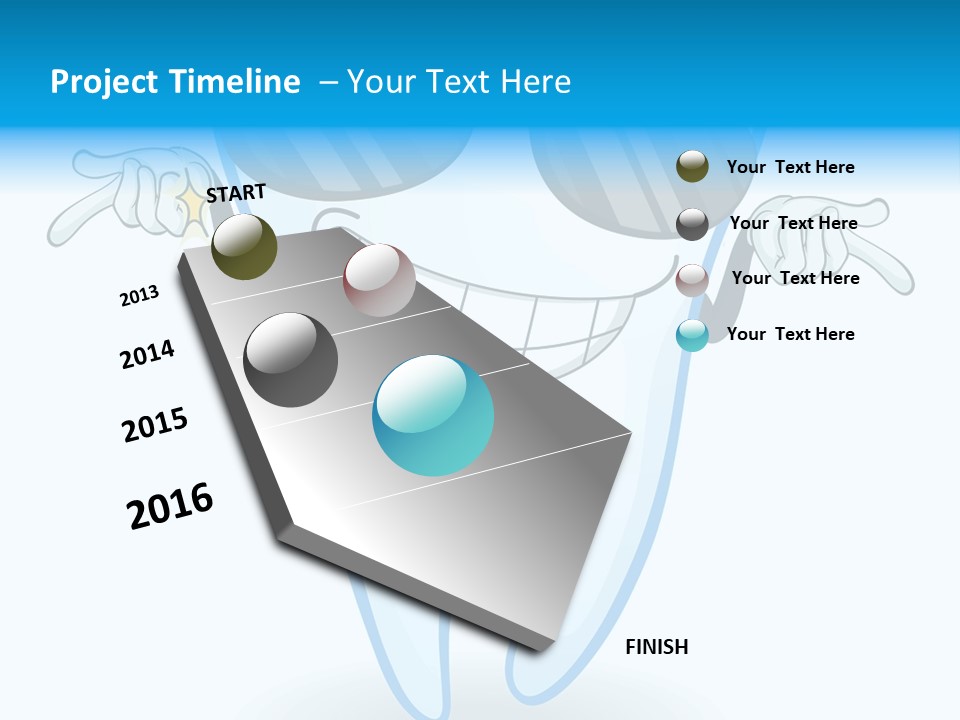 Smiling Spectacle Illustration PowerPoint Template