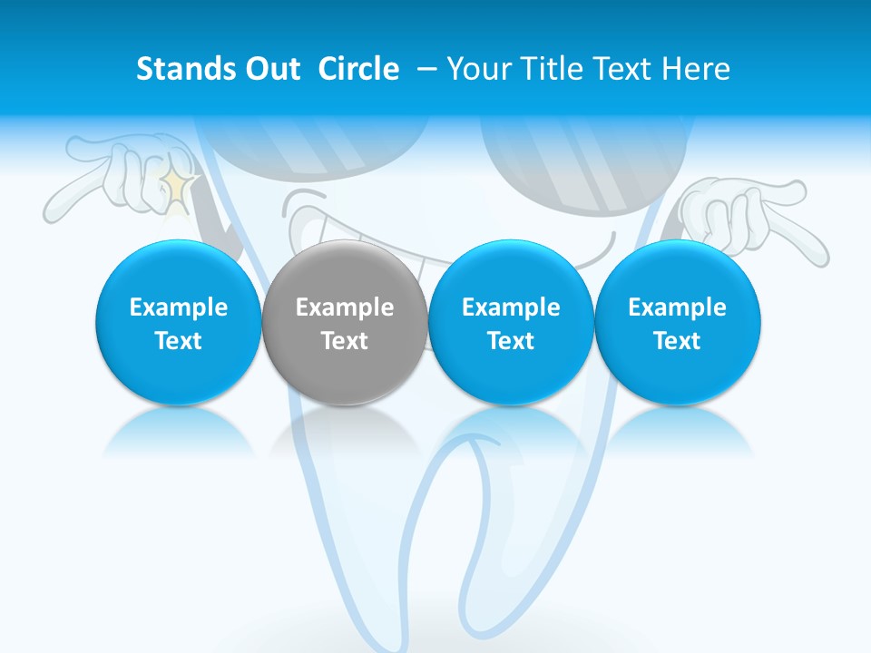 Smiling Spectacle Illustration PowerPoint Template