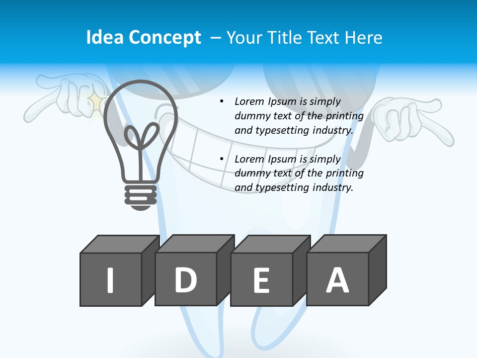 Smiling Spectacle Illustration PowerPoint Template