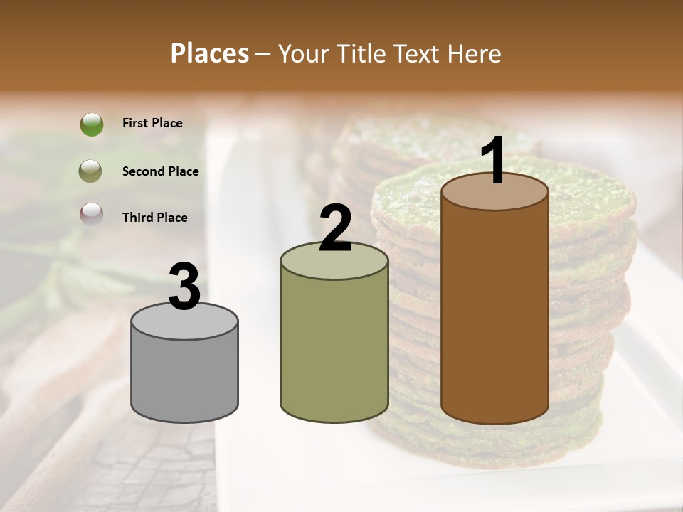 Small Pancakes Green PowerPoint Template
