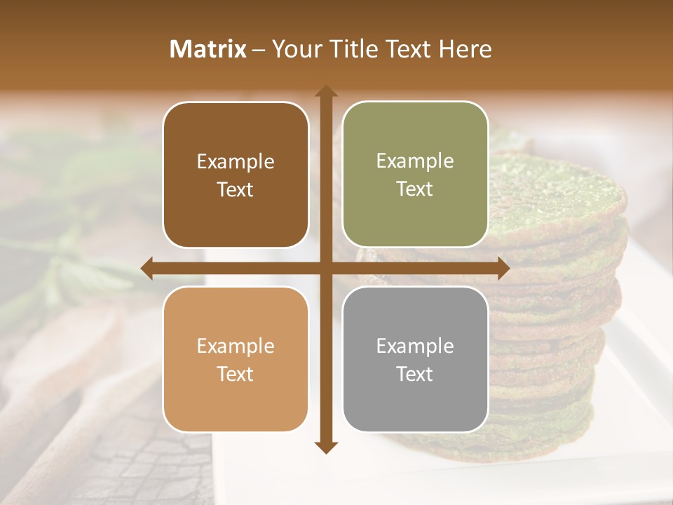 Small Pancakes Green PowerPoint Template
