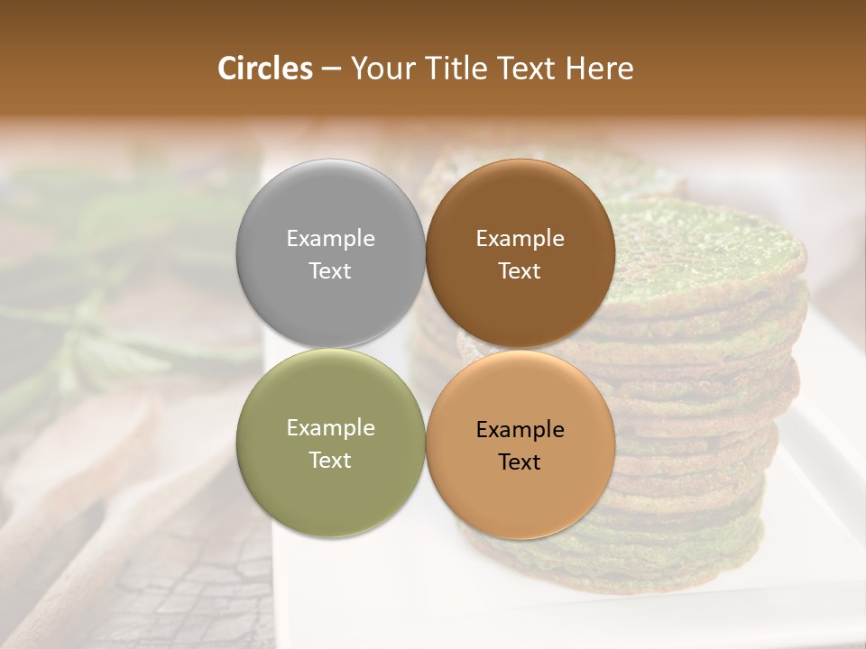 Small Pancakes Green PowerPoint Template