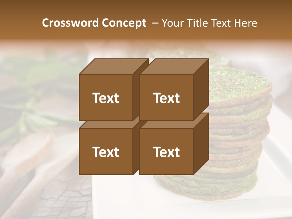 Small Pancakes Green PowerPoint Template