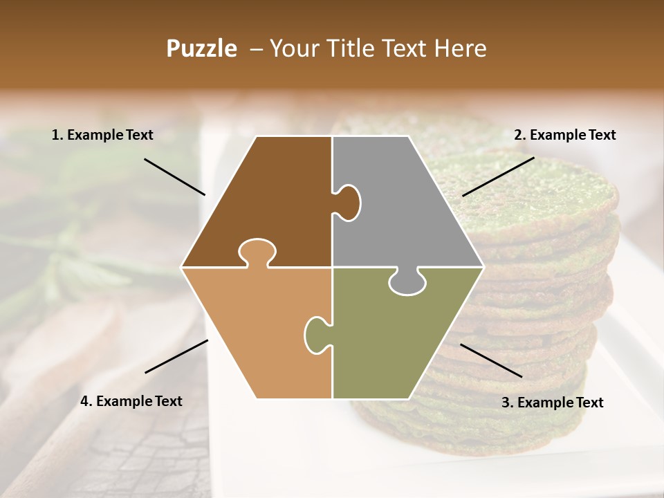 Small Pancakes Green PowerPoint Template