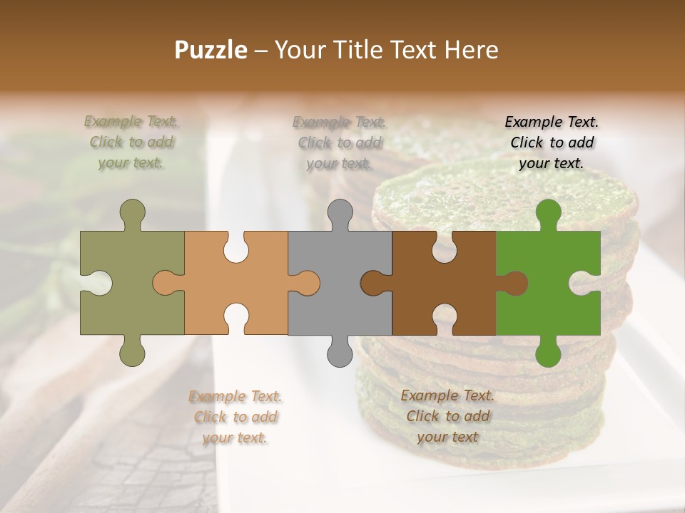 Small Pancakes Green PowerPoint Template