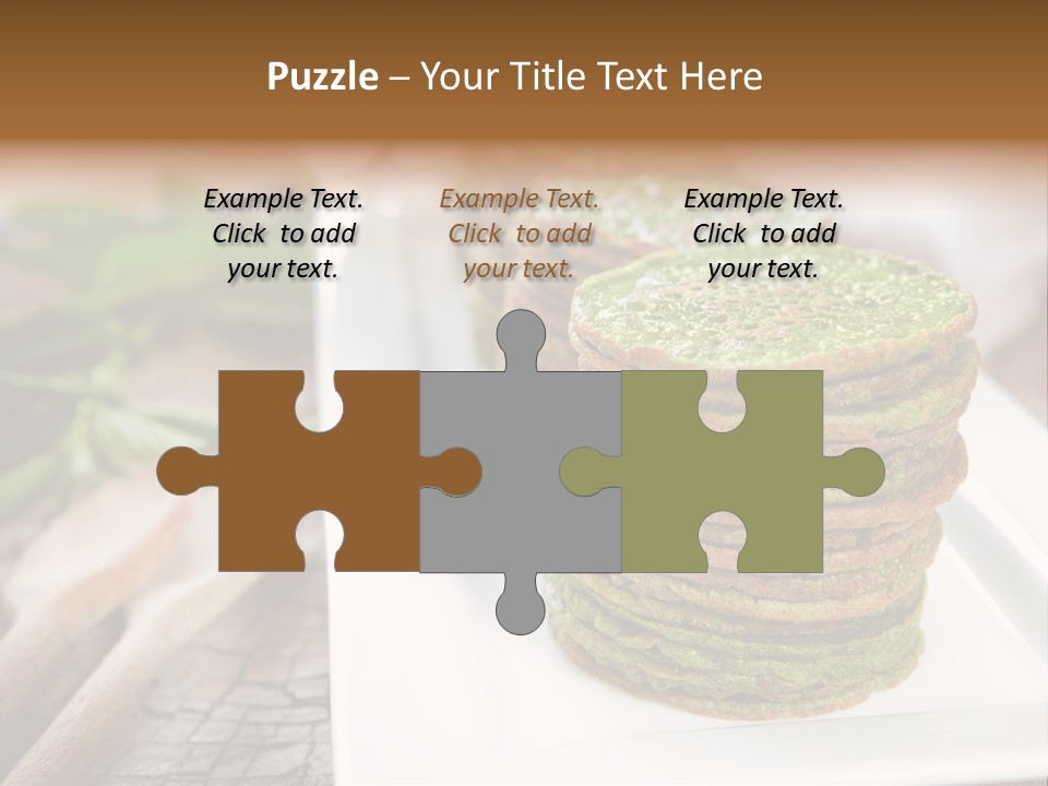 Small Pancakes Green PowerPoint Template