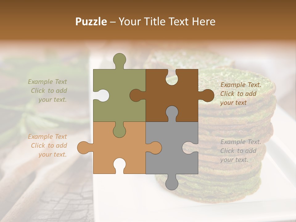 Small Pancakes Green PowerPoint Template