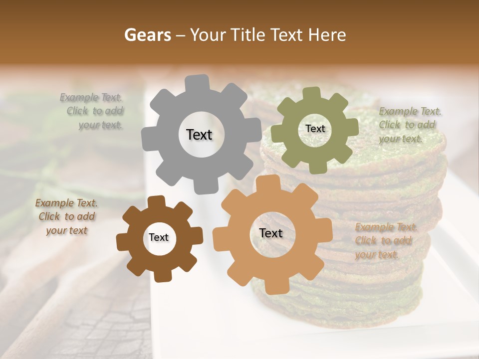 Small Pancakes Green PowerPoint Template