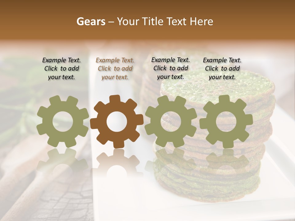 Small Pancakes Green PowerPoint Template