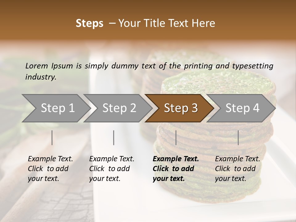 Small Pancakes Green PowerPoint Template