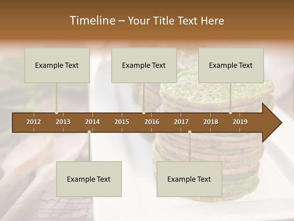 Small Pancakes Green PowerPoint Template