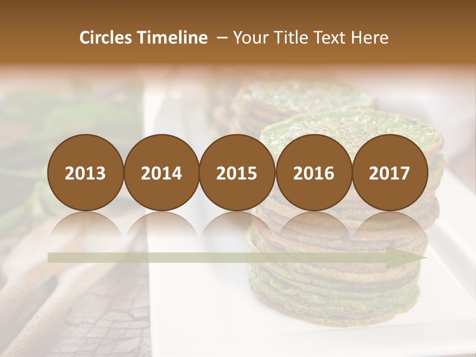 Small Pancakes Green PowerPoint Template