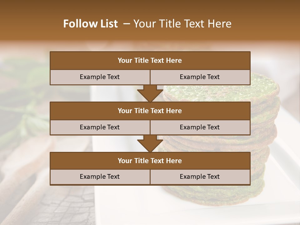 Small Pancakes Green PowerPoint Template