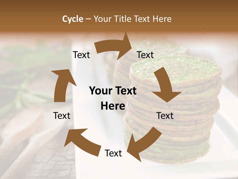 Small Pancakes Green PowerPoint Template