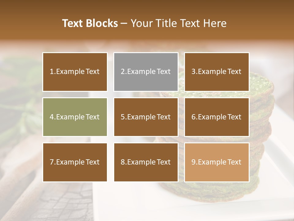 Small Pancakes Green PowerPoint Template