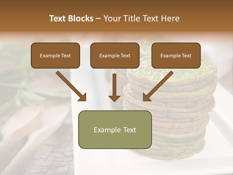 Small Pancakes Green PowerPoint Template