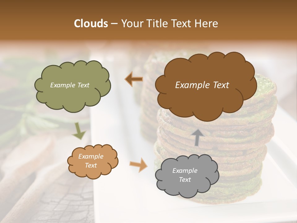 Small Pancakes Green PowerPoint Template