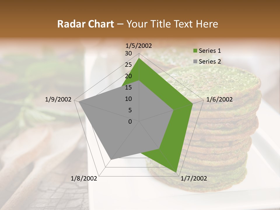 Small Pancakes Green PowerPoint Template