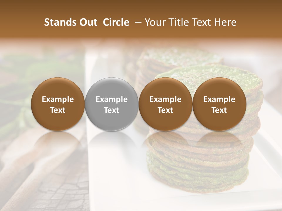 Small Pancakes Green PowerPoint Template