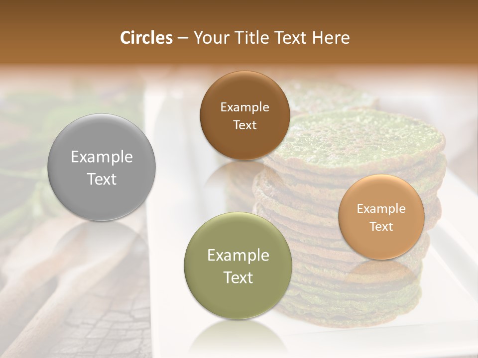 Small Pancakes Green PowerPoint Template