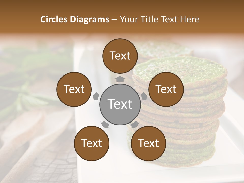 Small Pancakes Green PowerPoint Template