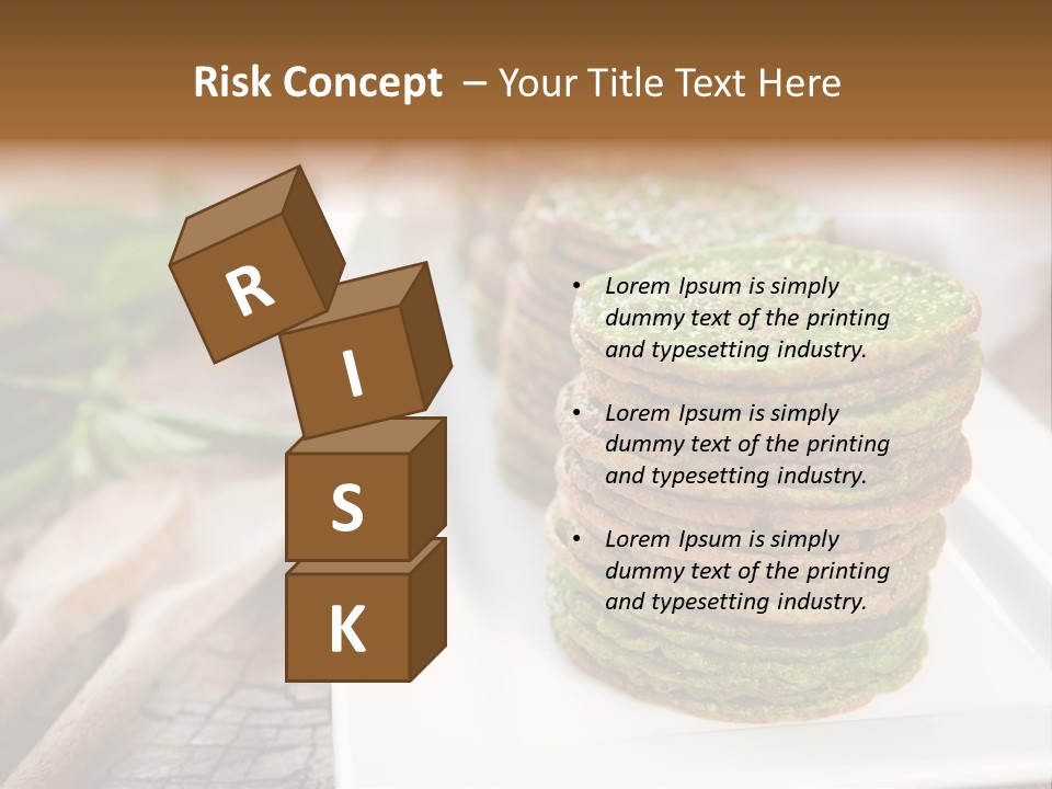 Small Pancakes Green PowerPoint Template