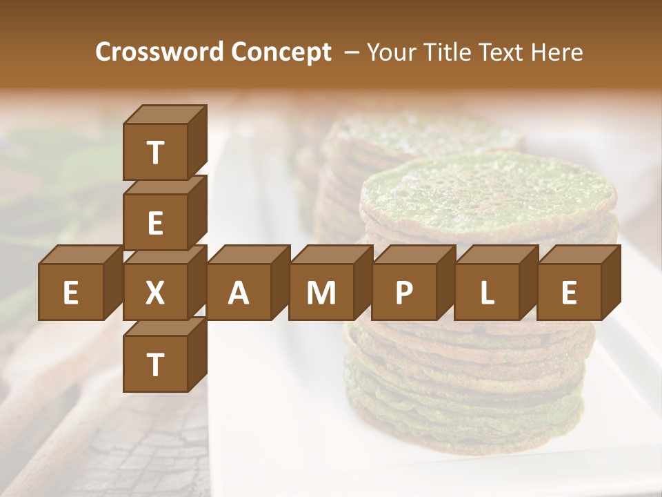 Small Pancakes Green PowerPoint Template