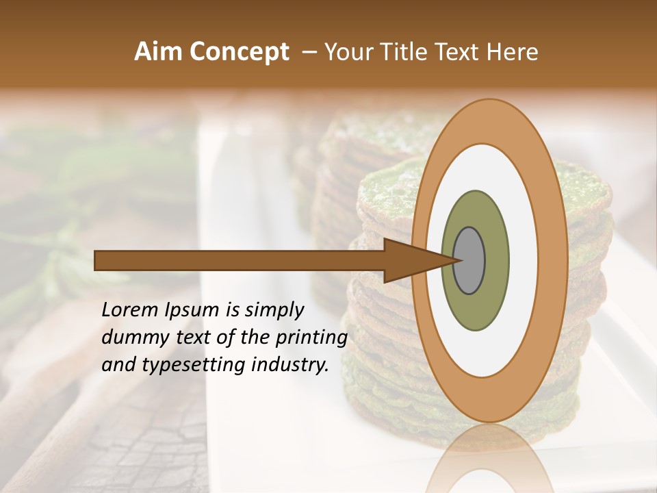 Small Pancakes Green PowerPoint Template