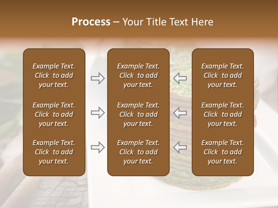 Small Pancakes Green PowerPoint Template
